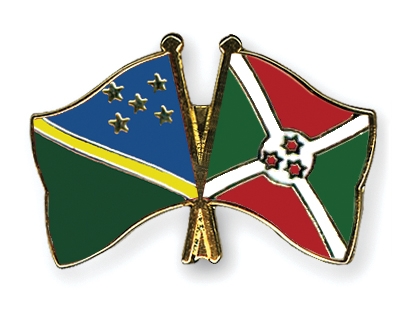 Fahnen Pins Salomonen Burundi