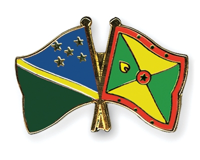 Fahnen Pins Salomonen Grenada
