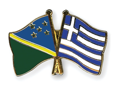 Fahnen Pins Salomonen Griechenland