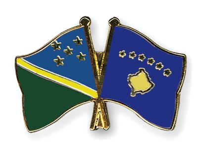 Fahnen Pins Salomonen Kosovo