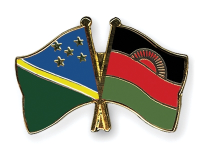 Fahnen Pins Salomonen Malawi