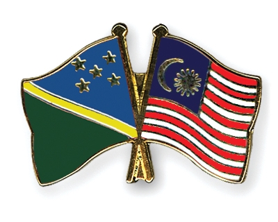 Fahnen Pins Salomonen Malaysia