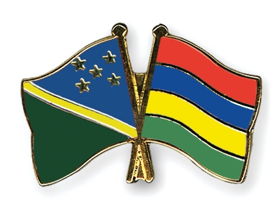 Fahnen Pins Salomonen Mauritius