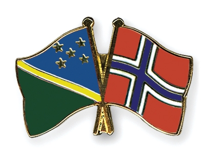 Fahnen Pins Salomonen Norwegen