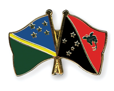 Fahnen Pins Salomonen Papua-Neuguinea