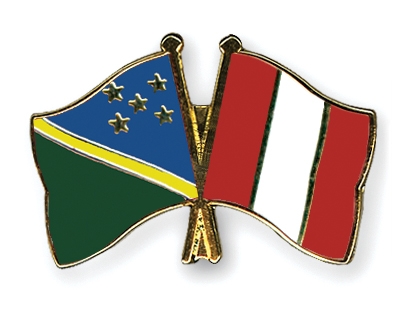 Fahnen Pins Salomonen Peru