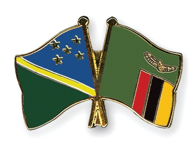 Fahnen Pins Salomonen Sambia