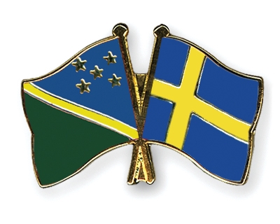 Fahnen Pins Salomonen Schweden