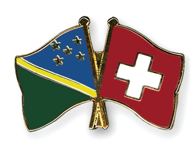 Fahnen Pins Salomonen Schweiz