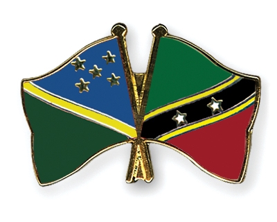 Fahnen Pins Salomonen St-Kitts-und-Nevis