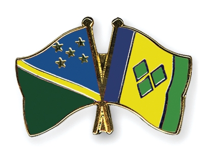 Fahnen Pins Salomonen St-Vincent-und-die-Grenadinen