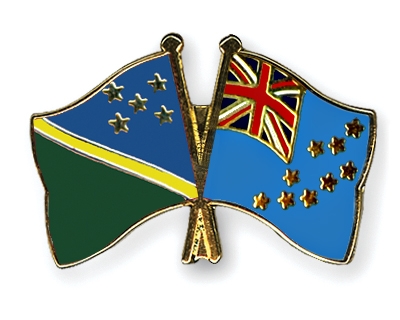 Fahnen Pins Salomonen Tuvalu