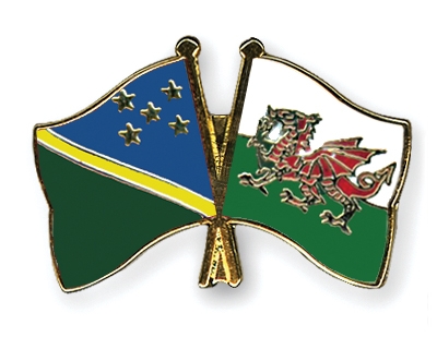 Fahnen Pins Salomonen Wales