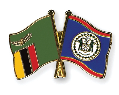 Fahnen Pins Sambia Belize