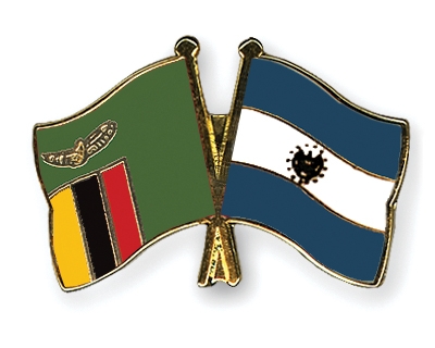 Fahnen Pins Sambia El-Salvador