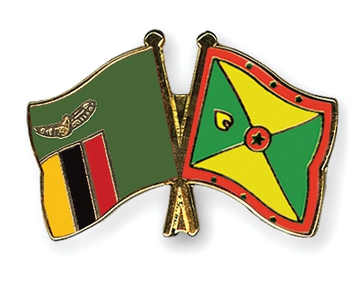 Fahnen Pins Sambia Grenada