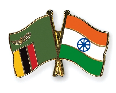 Fahnen Pins Sambia Indien