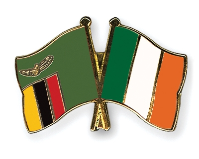 Fahnen Pins Sambia Irland