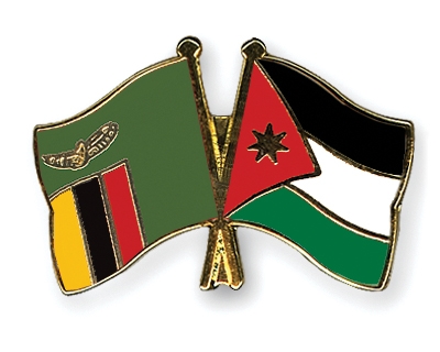 Fahnen Pins Sambia Jordanien