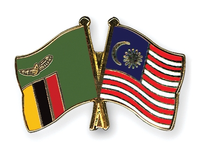 Fahnen Pins Sambia Malaysia