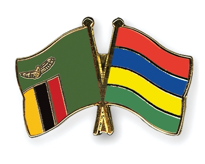 Fahnen Pins Sambia Mauritius