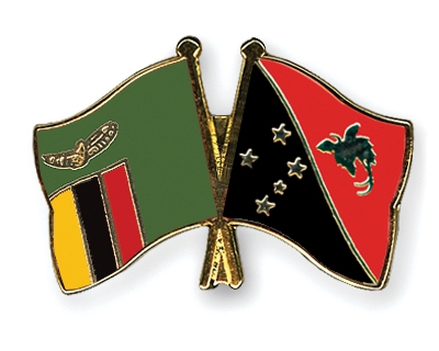 Fahnen Pins Sambia Papua-Neuguinea