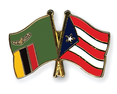 Fahnen Pins Sambia Puerto-Rico