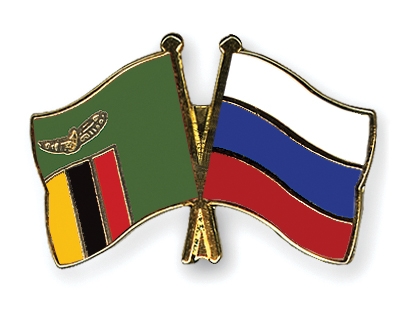 Fahnen Pins Sambia Russland