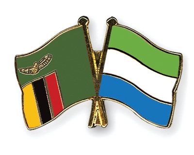 Fahnen Pins Sambia Sierra-Leone