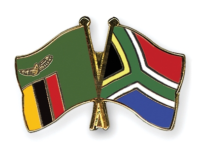 Fahnen Pins Sambia Sdafrika