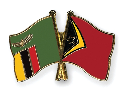 Fahnen Pins Sambia Timor-Leste