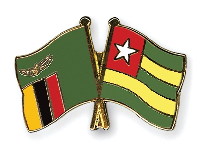 Fahnen Pins Sambia Togo