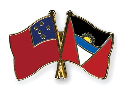 Fahnen Pins Samoa Antigua-und-Barbuda