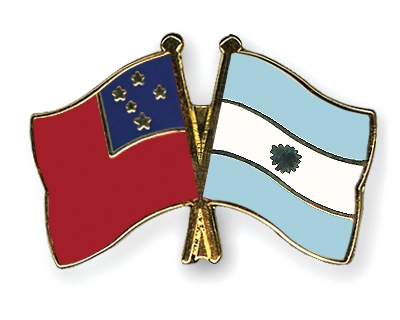 Fahnen Pins Samoa Argentinien