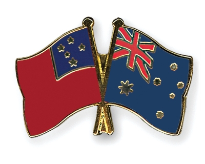 Fahnen Pins Samoa Australien