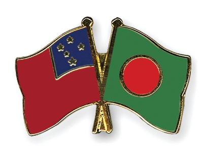 Fahnen Pins Samoa Bangladesch