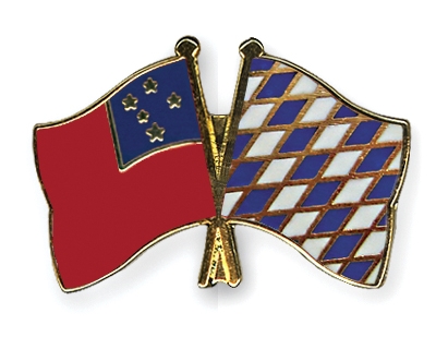 Fahnen Pins Samoa Bayern
