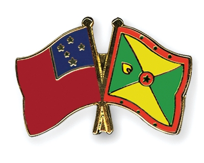 Fahnen Pins Samoa Grenada