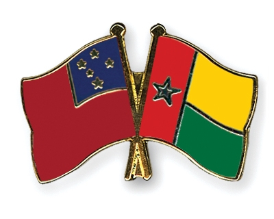 Fahnen Pins Samoa Guinea-Bissau