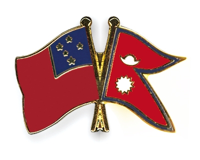 Fahnen Pins Samoa Nepal