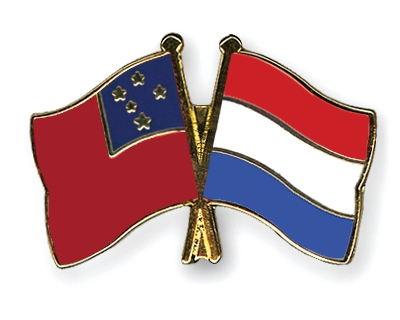 Fahnen Pins Samoa Niederlande