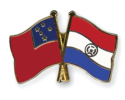 Fahnen Pins Samoa Paraguay