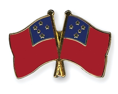 Fahnen Pins Samoa Samoa