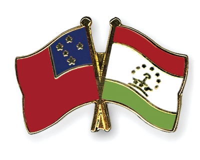 Fahnen Pins Samoa Tadschikistan