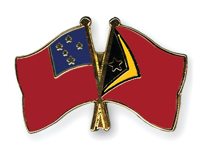 Fahnen Pins Samoa Timor-Leste