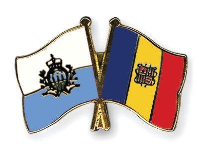 Fahnen Pins San-Marino Andorra