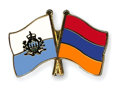 Fahnen Pins San-Marino Armenien