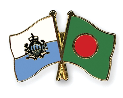 Fahnen Pins San-Marino Bangladesch