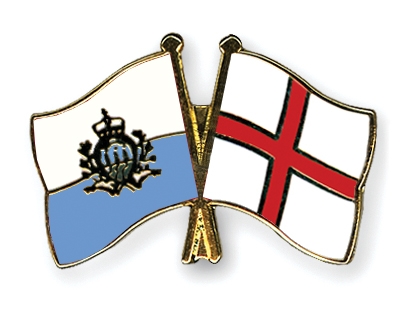 Fahnen Pins San-Marino England