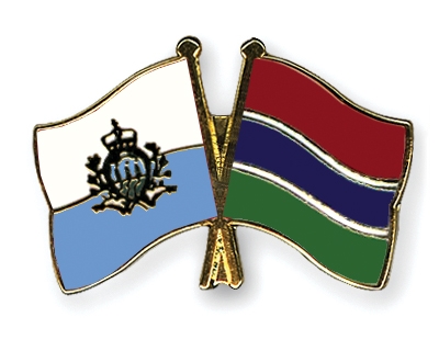 Fahnen Pins San-Marino Gambia